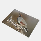 Gambels Quail Deurmat (Schuin)
