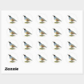 Gambels woestijnkwartel ronde sticker (Vel)