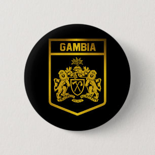 Gambia Emblem Ronde Button 5,7 Cm