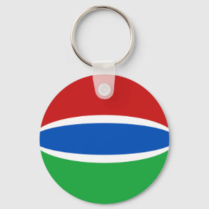 Gambia Fisheye Flag Sleutelhanger