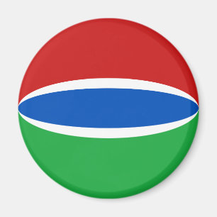 Gambia Fisheye Vlagmagneet Magneet