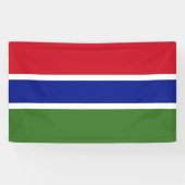 Gambia flag Banner (Horizontaal)