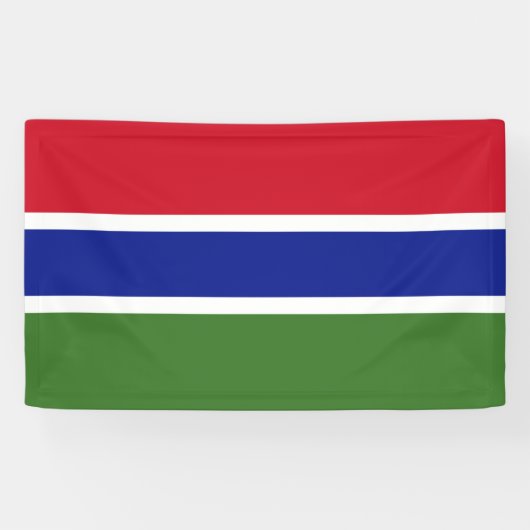 Gambia flag Banner (Horizontaal)