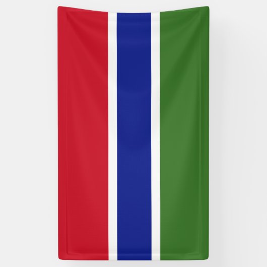 Gambia flag Banner (Verticaal)