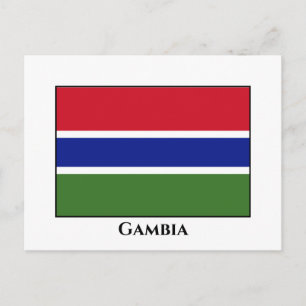 Gambia Flag Briefkaart