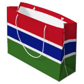 Gambia Flag Groot Cadeauzakje (Achterkant Gekanteld)