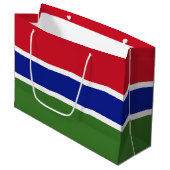 Gambia Flag Groot Cadeauzakje (Voorkant Gekanteld)
