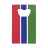 Gambia Flag Kredietkaart Flessenopener (Achterkant)