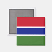 Gambia Flag Magneet (Voorkant / Achterkant)