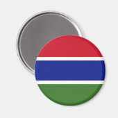 Gambia Flag Magnet Magneet (Voorkant / Achterkant)