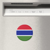 Gambia Flag Magnet Magneet (Insitu (Vaatwasser))