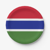 Gambia Flag Papieren Bordje (Voorkant)