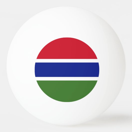 Gambia Flag Pingpongballen (Voorkant)