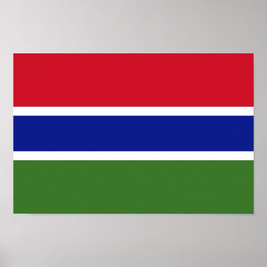 Gambia Flag Poster (Voorkant)