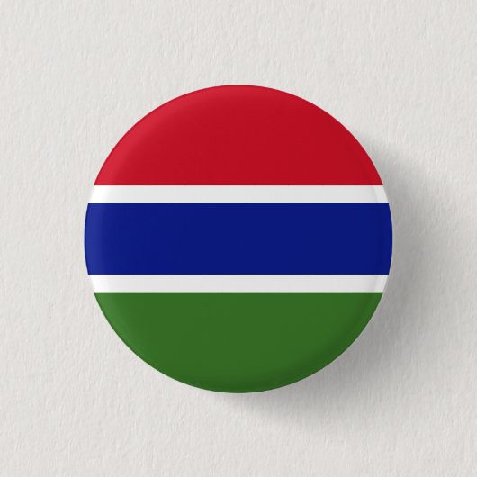 Gambia Flag Ronde Button 3,2 Cm (Voorkant)
