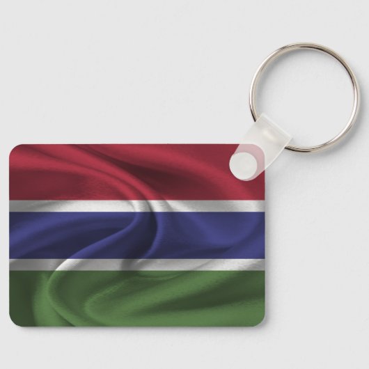 Gambia Flag Sleutelhanger (Voorkant)