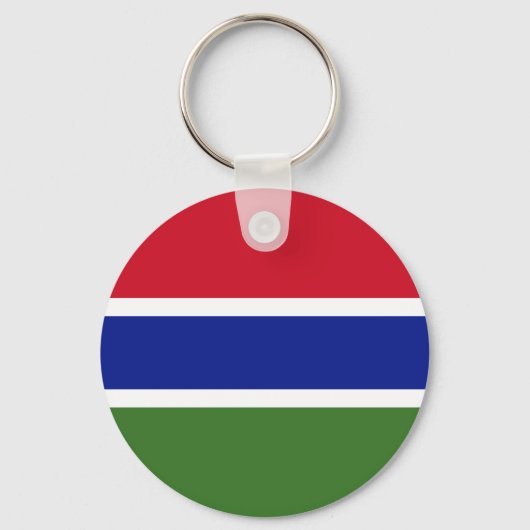 Gambia Flag Sleutelhanger (Voorkant)