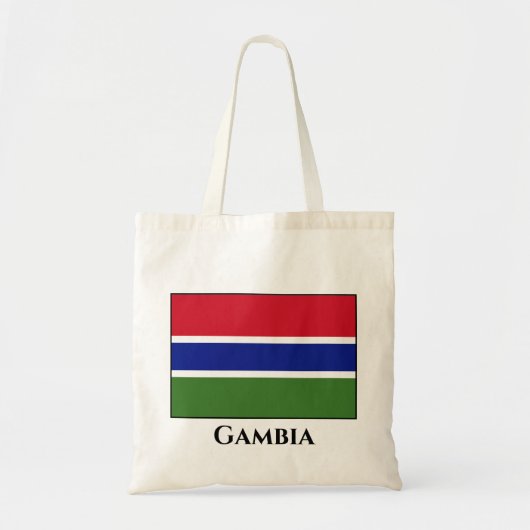 Gambia Flag Tote Bag (Voorkant)