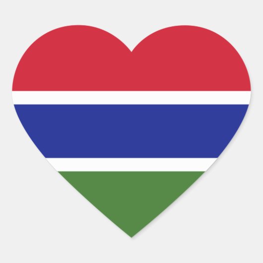 gambia hart sticker (Voorkant)