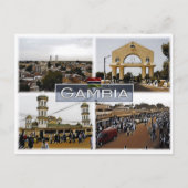 Gambia - Mozaïek - Briefkaart (Voorkant)