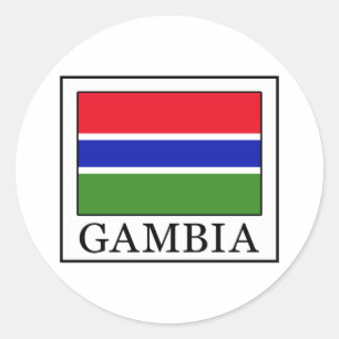 Gambia Ronde Sticker