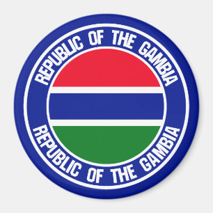 Gambia Round Emblem Magneet