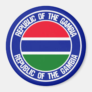 Gambia Round Emblem Magneet