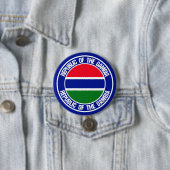 Gambia Round Emblem Ronde Button 7,6 Cm (In situ)