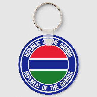 Gambia Round Emblem Sleutelhanger