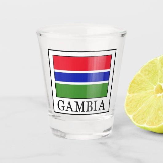 Gambia Shot Glas (Voorkant)