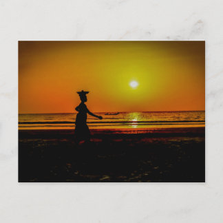 Gambia Sunset Briefkaart