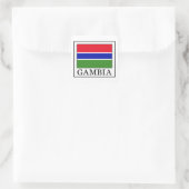 Gambia Vierkante Sticker (Tas)