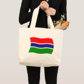 Gambia Vlag Boodschappentas Grote Tote Bag (Voorkant (product))