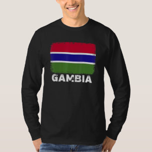 Gambia vlag ondersteunt Gambiaans volk Vrouwen Man T-shirt