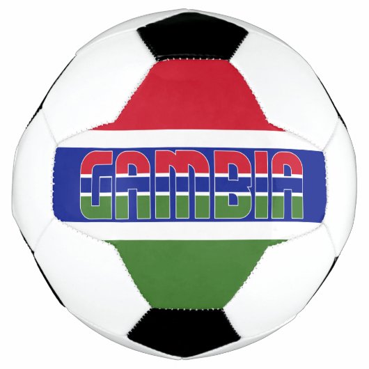 Gambia vlag Patriotic Voetbal (Voorkant)