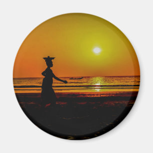 Gambia zonsondergang magneet