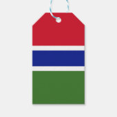 Gambiaanse vlag cadeaulabel (Voorkant)
