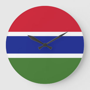 Gambiaanse vlag grote klok