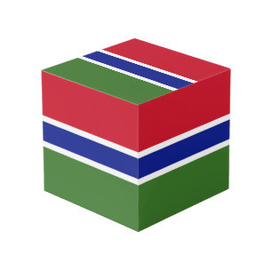 Gambiaanse vlag kubus