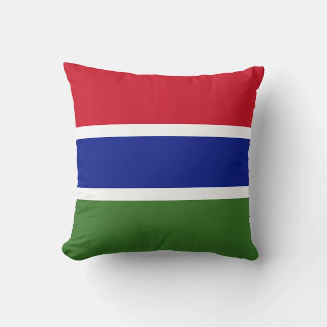 Gambiaanse vlag kussen (Voorkant)
