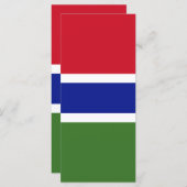Gambiaanse vlag menu (Voorkant / Achterkant)