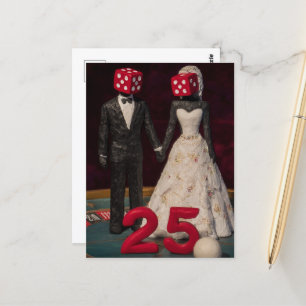 Gamble Red 25 voor Marriage Surreal Briefkaart