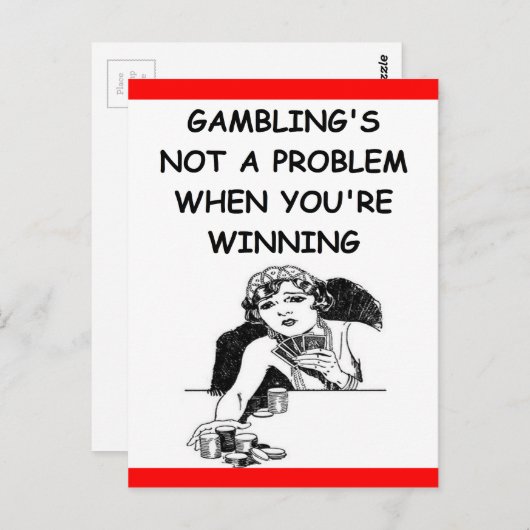 GAMBLEREN BRIEFKAART (Voorkant / Achterkant)