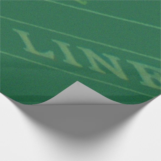 Gamblers Craps Table Afbeelding Cadeaupapier (Hoek)