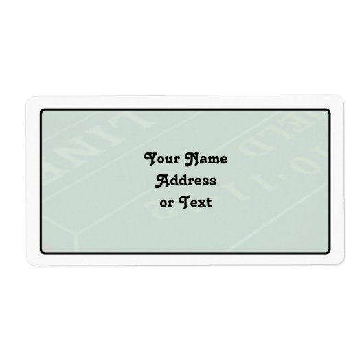 Gamblers Craps Table Afbeelding Etiket (Voorkant)