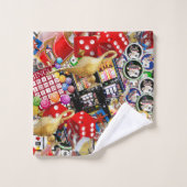 Gamblers Delight - Las Vegas Icons Collage (Gant de toilette)