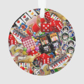 Gamblers Delight - Las Vegas pictogrammen Ornament (achterkant)