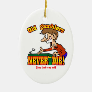 Gamblers Keramisch Ornament