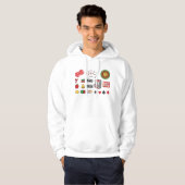 Gambling Elements Casino Games Hoodie (Voorkant volledig)