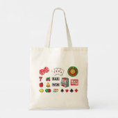 Gambling Elements Casino Games Tote Bag (Achterkant)